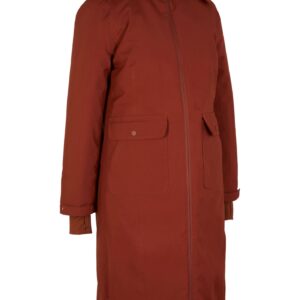 Funkční kabát s kapucí a odnímatelným imitátem kožešiny