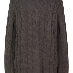 Oversized svetr s copánkovým vzorem