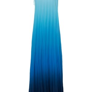 Plisované šaty s barevným přechodem