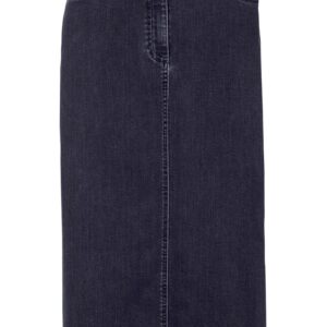 Lehce rozšířená džínová midi sukně s pohodlnou pasovkou