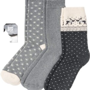 Termo ponožky na doma (3 páry) s organickou bavlnou a dárkovým lístkem