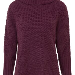 Oversized svetr s ažurovým vzorem