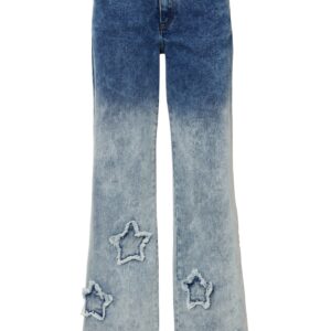 Široké džíny s hvězdičkami