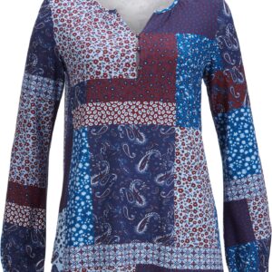 Triko s dlouhým rukávem a patchwork vzorem - designed by Maite Kelly