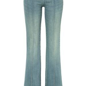 Zvonové džíny s prohloubeným pasem