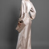 Béžové společenské elegantní šaty ARATO Velikost: ONESIZE - Image 3