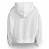 Bílá basic bavlněná mikina s kapucí OUTUBRO na zip Velikost: ONESIZE - Image 3