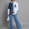 Bílá denim oversized košile MILAGROS Velikost: ONESIZE - Image 3