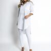 Bílá oversized basic košile WANT Velikost: ONESIZE - Image 3
