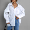 Bílá oversized košile SIAHMI s potiskem Velikost: ONESIZE - Image 3