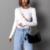 Bílé stylové šněrovací body METIN Velikost: ONESIZE - Image 3
