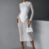 Bílé transparentní šaty TOBINO s body Velikost: ONESIZE - Image 2
