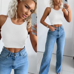 Bílý elegantní top ALAWOSI Velikost: M/L