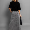 Černé basic triko ZALMAI s kapsičkou Velikost: ONESIZE - Image 3