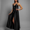 Černé elegantní dlouhé šaty FAIRYTALE Velikost: ONESIZE - Image 3