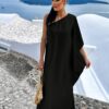 Černé elegantní šaty HUDIESI přes rameno Velikost: ONESIZE - Image 3