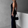 Černé elegantní šaty RHIANY s odhalenými zády Velikost: ONESIZE - Image 3