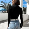Černý crop top GAZAYN Velikost: ONESIZE - Image 3