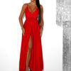 Červené elegantní dlouhé šaty FAIRYTALE - Image 3