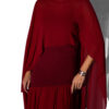 Červené společenské šaty FANTAL s vlečkou Velikost: ONESIZE - Image 3