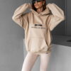 Don Lemme Oversized Mikina Differences - beige Velikost: M - Image 2