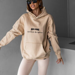 Don Lemme Oversized Mikina Differences - beige Velikost: M