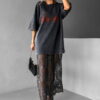 Don Lemme Oversized Triko Burning - washed Velikost: S - Image 2