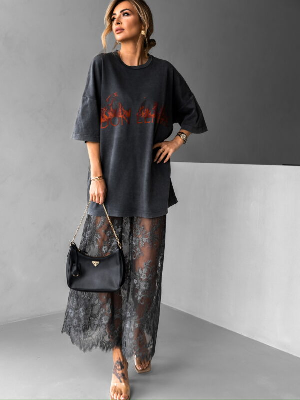 Don Lemme Oversized Triko Burning - washed Velikost: S