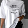 Don Lemme Oversized Triko Silence - white Velikost: M - Image 2