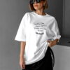 Don Lemme Oversized Triko Silence - white Velikost: M - Image 3