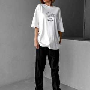 Don Lemme Oversized Triko Silence - white Velikost: S