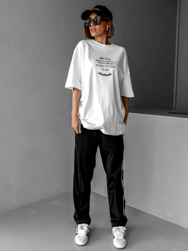 Don Lemme Oversized Triko Silence - white Velikost: S