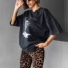Don Lemme Oversized Triko Statue - washed Velikost: S - Image 3