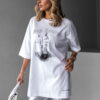 Don Lemme Oversized Triko Statue - white Velikost: M - Image 2