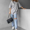 Don Lemme Oversized Triko Stem - grey Velikost: M - Image 2