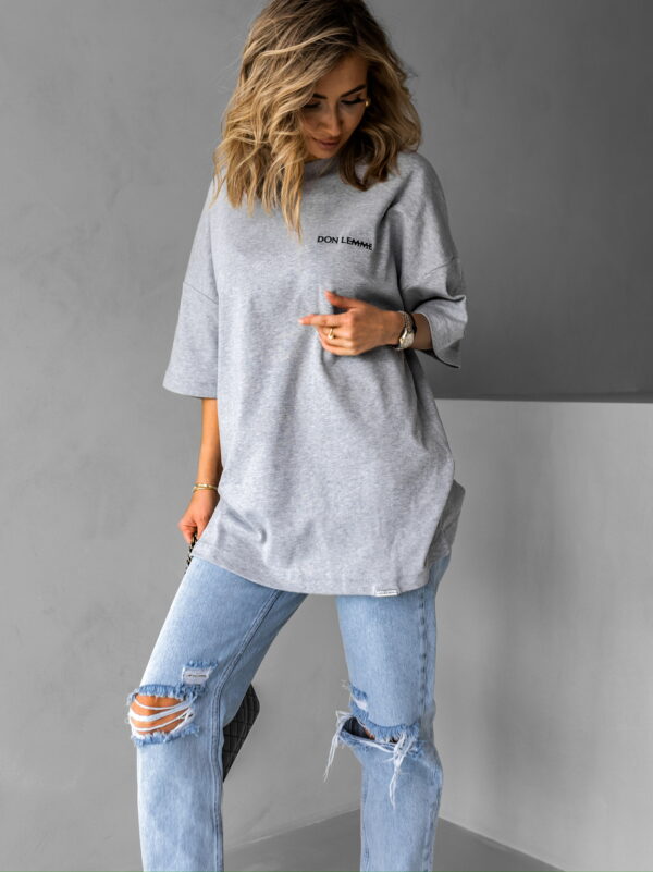Don Lemme Oversized Triko Stem - grey Velikost: M