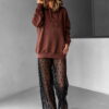 Don Lemme Unisex Mikina Chest - mocha Velikost: S - Image 2