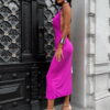Fialové elegantní šaty ADELAINE Velikost: ONESIZE - Image 2