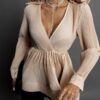 Hnědá elegantní halenka OTOGAR s volány Velikost: M/L - Image 3