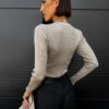 Hnědé body OHAJO s knoflíky Velikost: M/L - Image 3