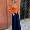 Oranžový stylový top ARIGET Velikost: ONESIZE - Image 3