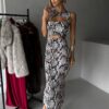 Stylové šaty KASHA s hadím vzorem Velikost: ONESIZE - Image 3