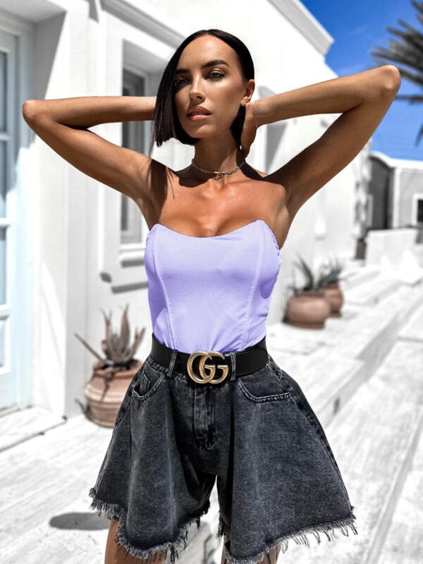 Světle fialové elegantní body BLYNTERE Velikost: M/L
