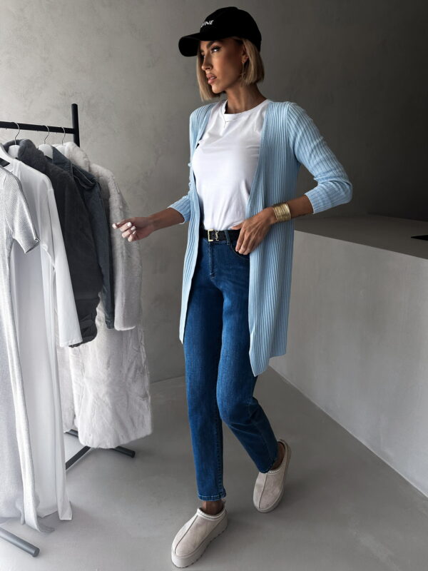 Světle modrý cardigan RANELLI Velikost: ONESIZE