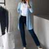 Světle modrý cardigan RANELLI Velikost: ONESIZE