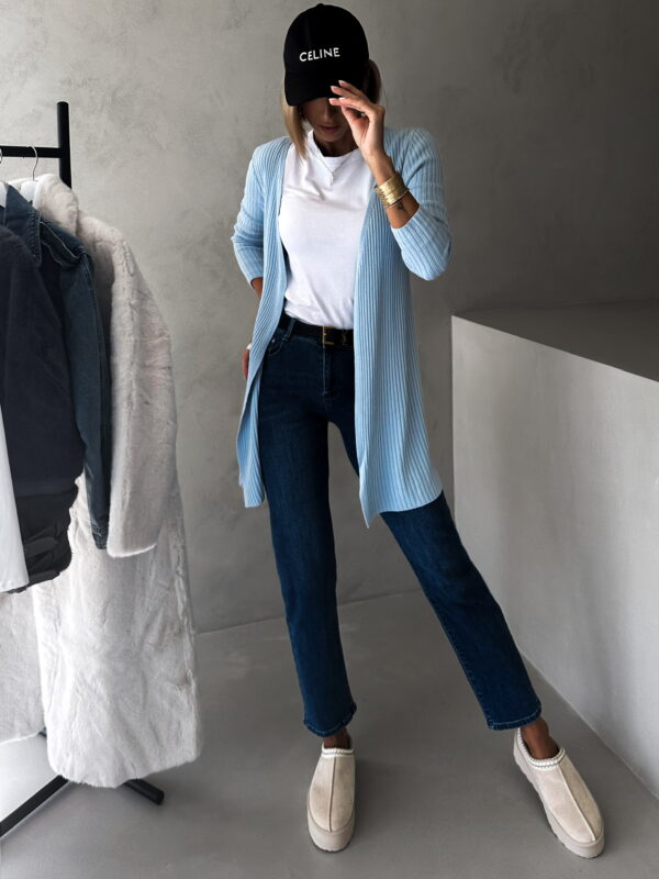 Světle modrý cardigan RANELLI Velikost: ONESIZE