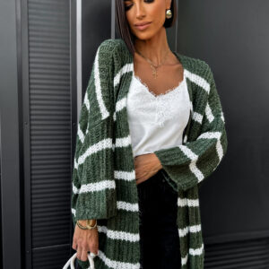 Tmavě zelený cardigan SNOWDROP Velikost: ONESIZE