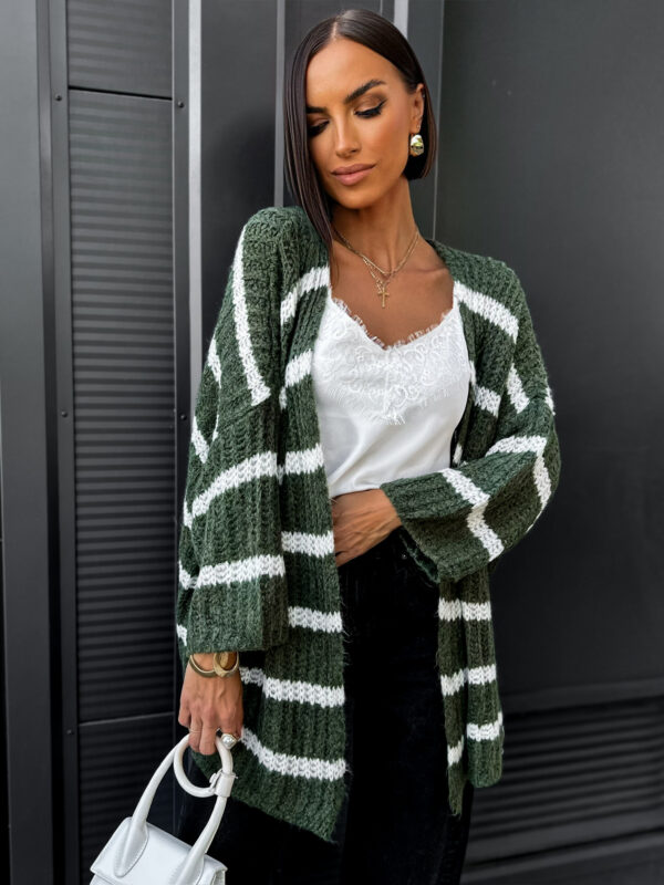 Tmavě zelený cardigan SNOWDROP Velikost: ONESIZE
