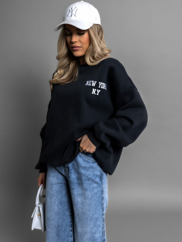 Tmavošedá oversized mikina SHINGO 95% bavlna Velikost: ONESIZE