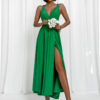 Zelené elegantní šaty KATIE s vázáním - Image 3